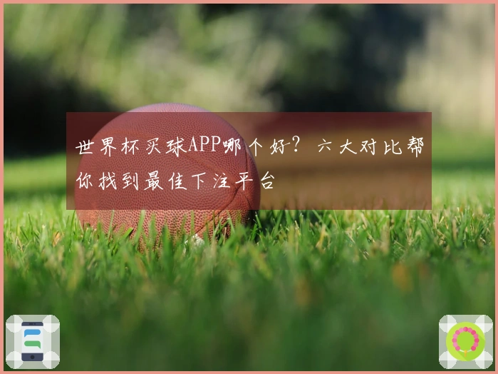 世界杯买球APP哪个好？六大对比帮你找到最佳下注平台