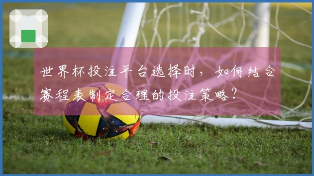 世界杯投注平台选择时，如何结合赛程表制定合理的投注策略？