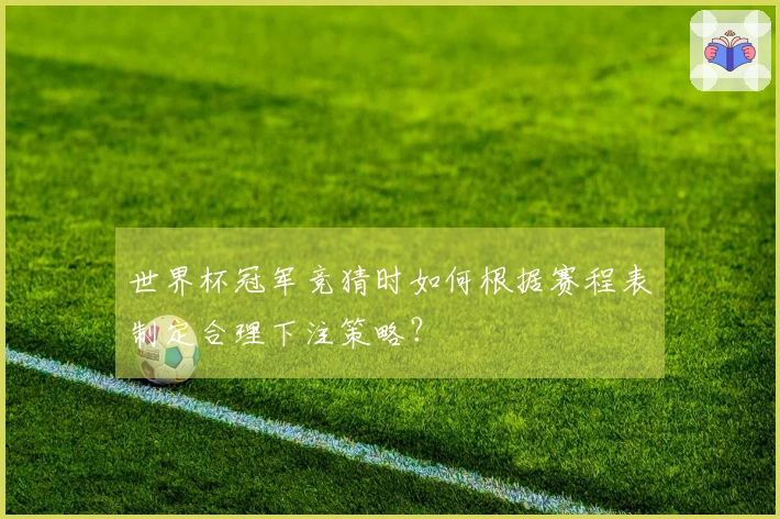 世界杯冠军竞猜时如何根据赛程表制定合理下注策略？